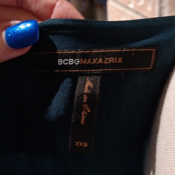 Bcbg Emerald Green bcbg luxury satin summer nights jacket fits xs and xxs - Picture 7 of 7